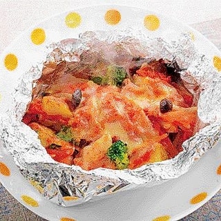 楽天マート☆鶏肉とじゃが芋のトマト包み焼きセット
